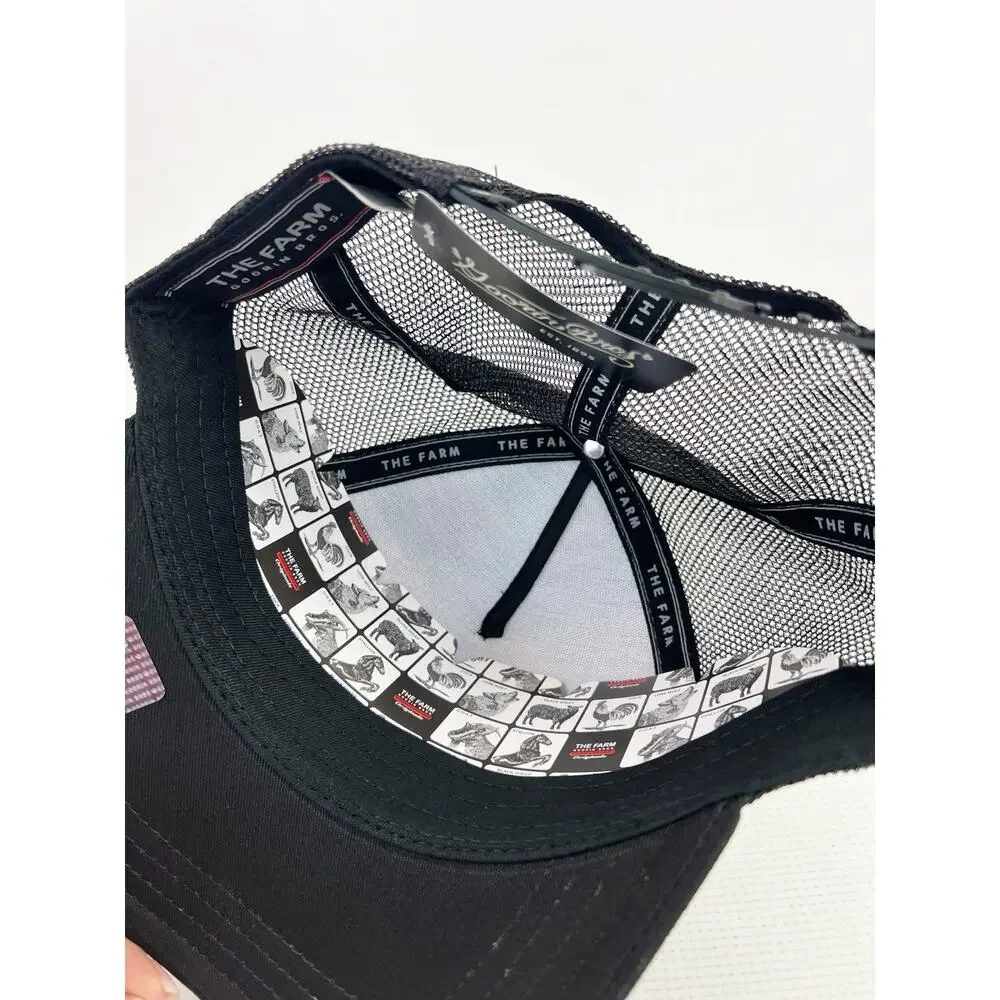Goorin Bros The Farm The White Tiger Black Trucker Hat - New With Tag
